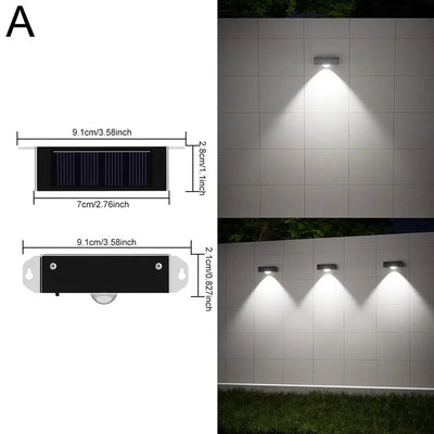 Solární nástěnné LED svítidlo