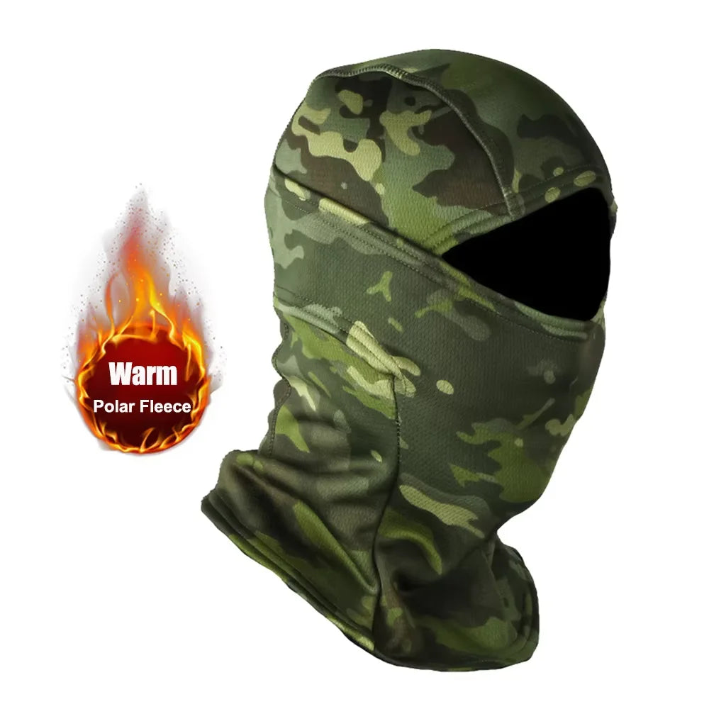 Zimní fleecová kukla Camo