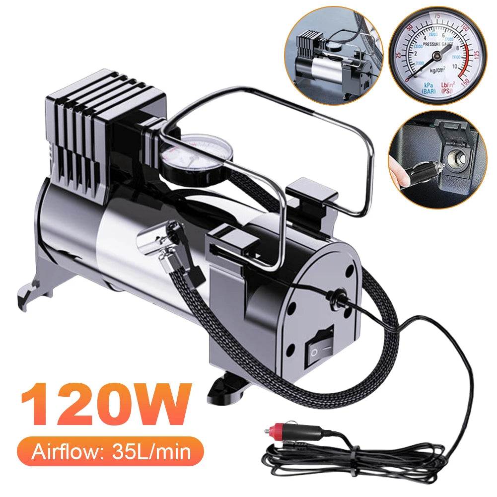 Celokovový kompresor Heavy Duty Deluxe (12V)