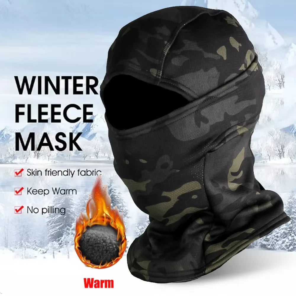 Zimní fleecová kukla Camo