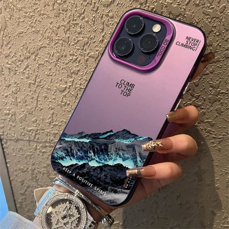 Adventure pouzdro s motivem zasněžených hor pro iPhone
