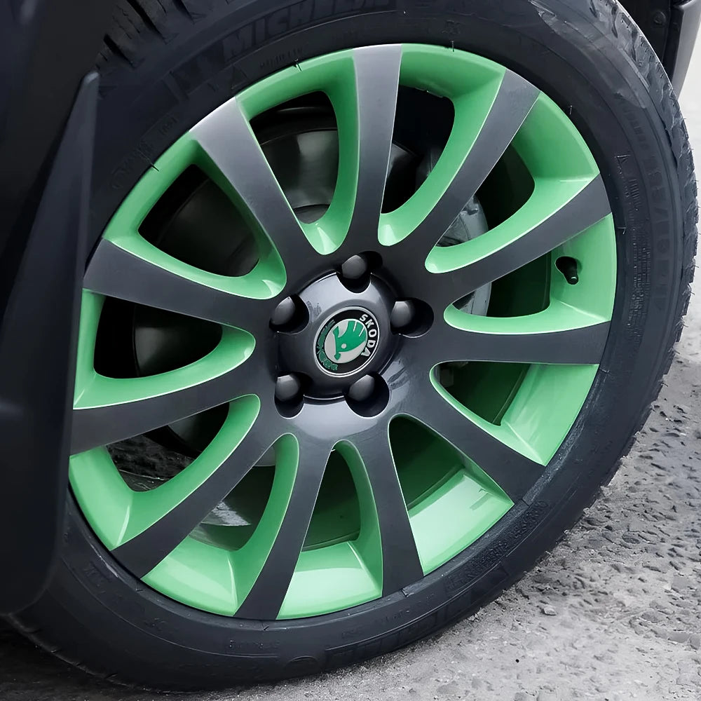 Sada 4 ks středových krytek kol Škoda (55 mm / 65 mm)