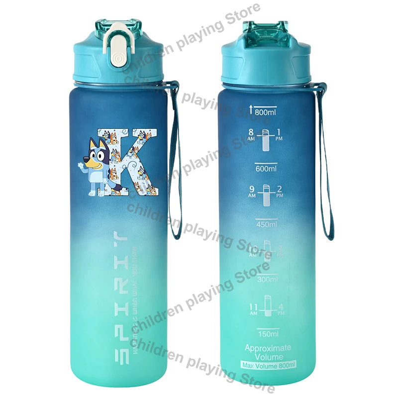 Dětská láhev na pití z řady Blueyi (800 ml) s brčkem