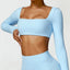 Dámský sportovní Crop Top Hearuisavy s dlouhým rukávem