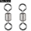 Sada 100 ks kuličkových obratlíků s bezpečnostní karabinkou (Ball Bearing Swivels)