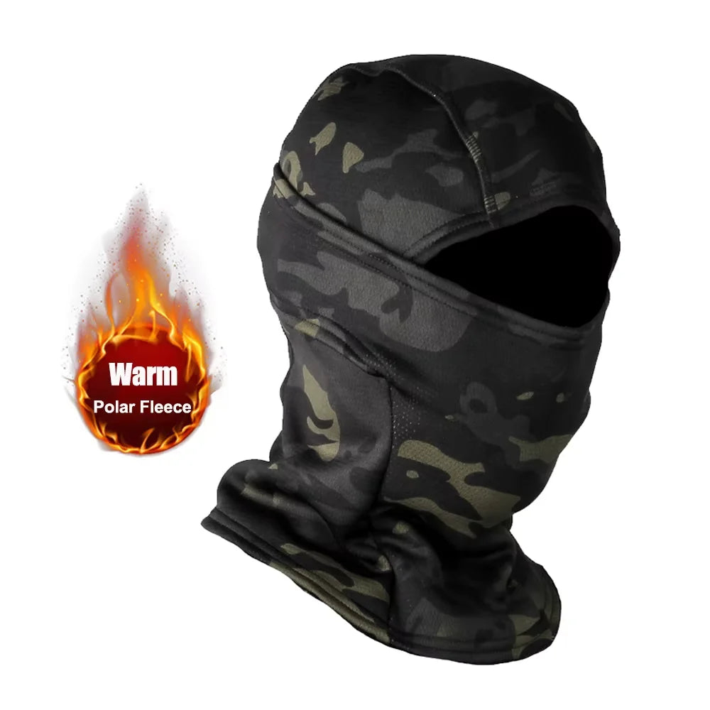 Zimní fleecová kukla Camo