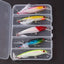 Sada bionických woblerů Minnow s 3D očima a peřím (5 ks v boxu)