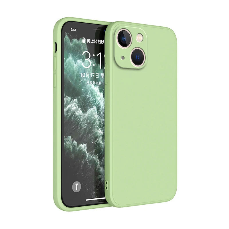Luxusní silikonové pouzdro s ochranou fotoaparátu pro iPhone