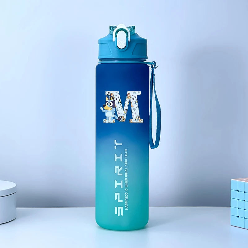 Dětská láhev na pití z řady Blueyi (800 ml) s brčkem