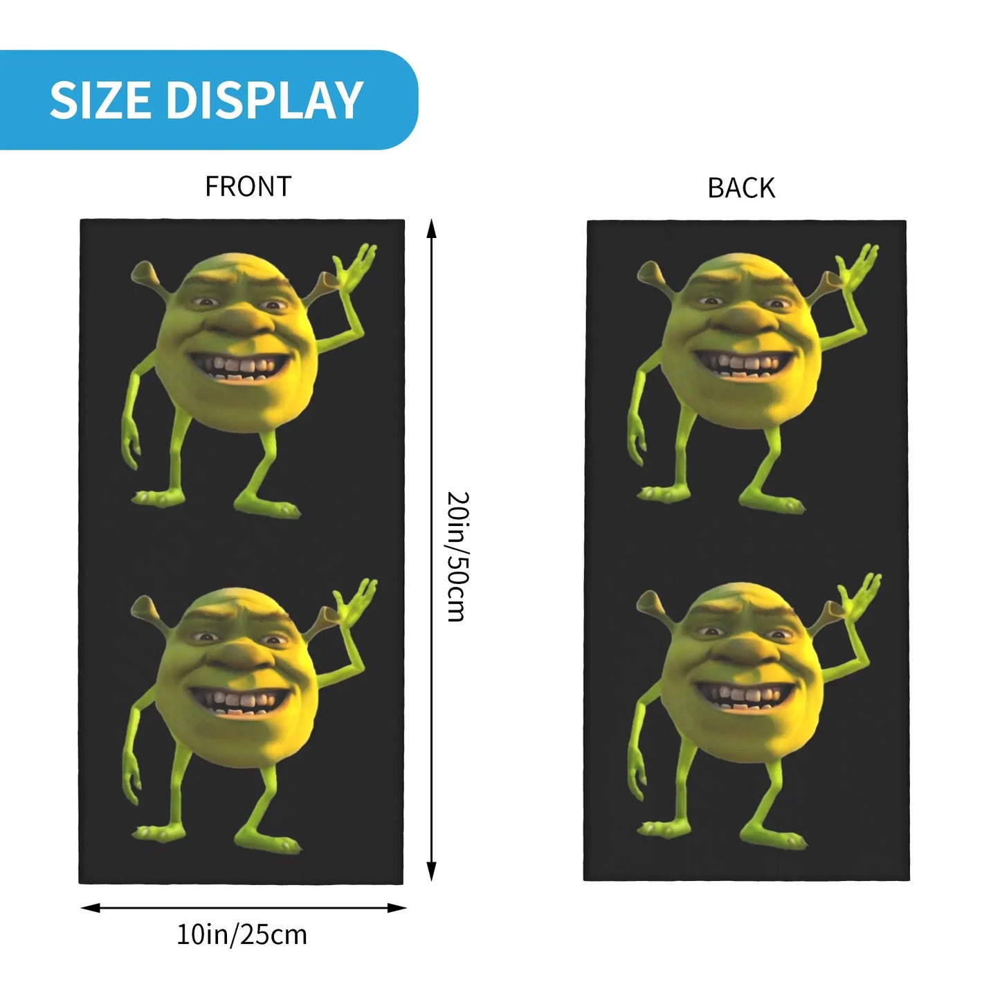 Multifunkční nákrčník Shrek