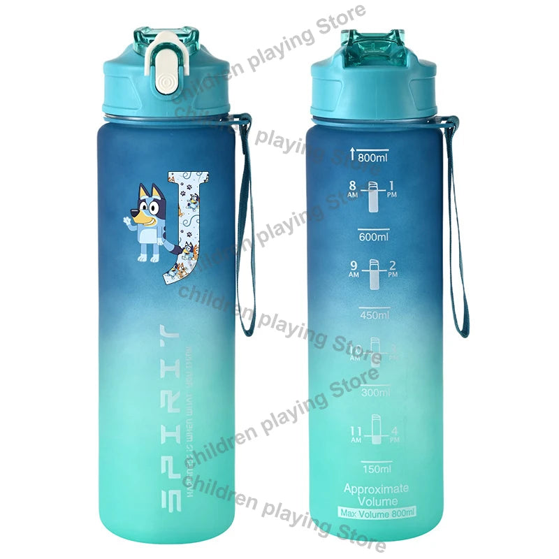Dětská láhev na pití z řady Blueyi (800 ml) s brčkem