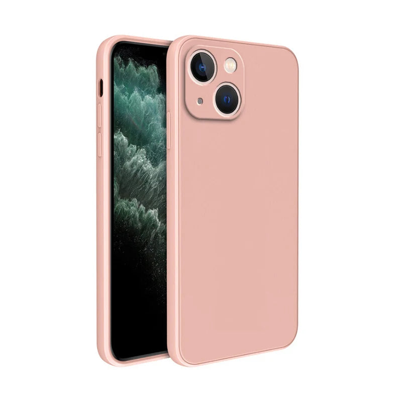 Luxusní silikonové pouzdro s ochranou fotoaparátu pro iPhone