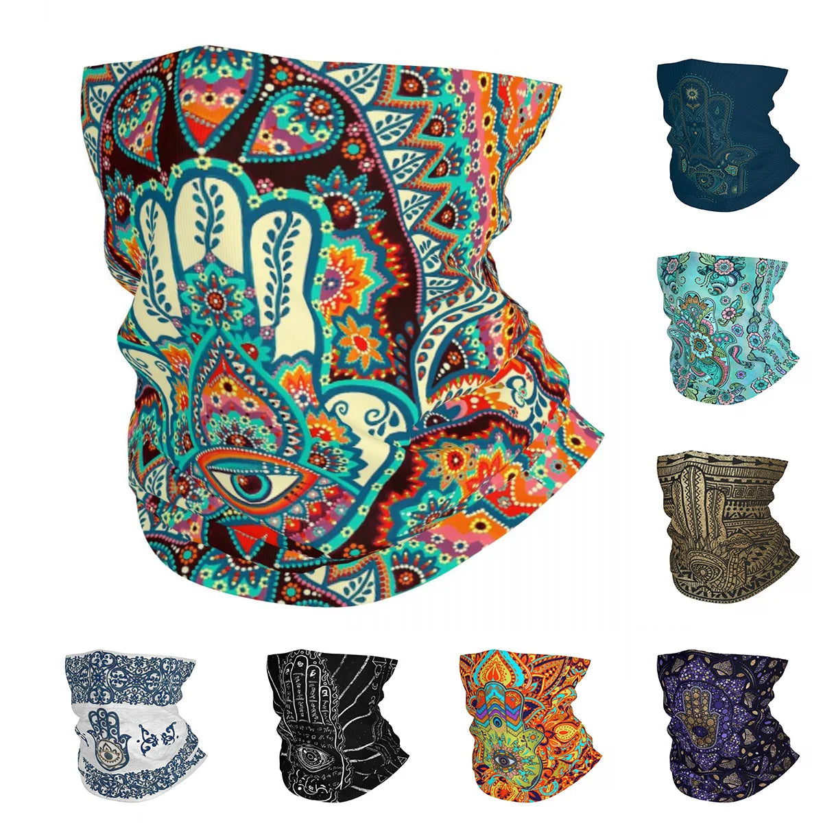 Boho nákrčník Hamsa
