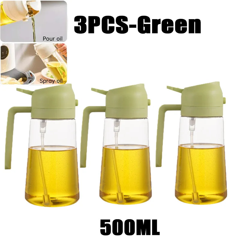 Variabilní sada pro rozprašování oleje – 200/300/500 ml & Silikonový štětec