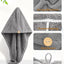 Rychleschnoucí turban na vlasy z mikrovlákna s knoflíkem (Hair Towel Wrap)