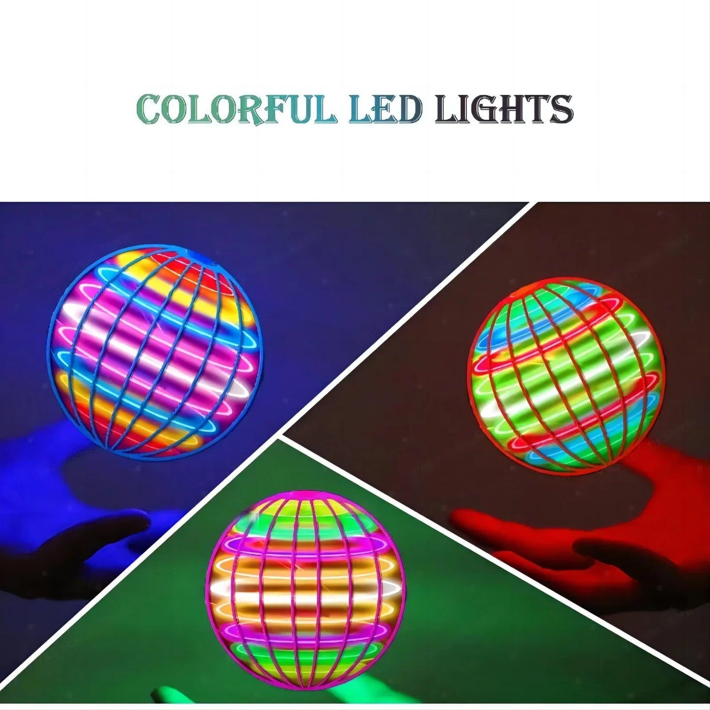 Létající LED svítící koule
