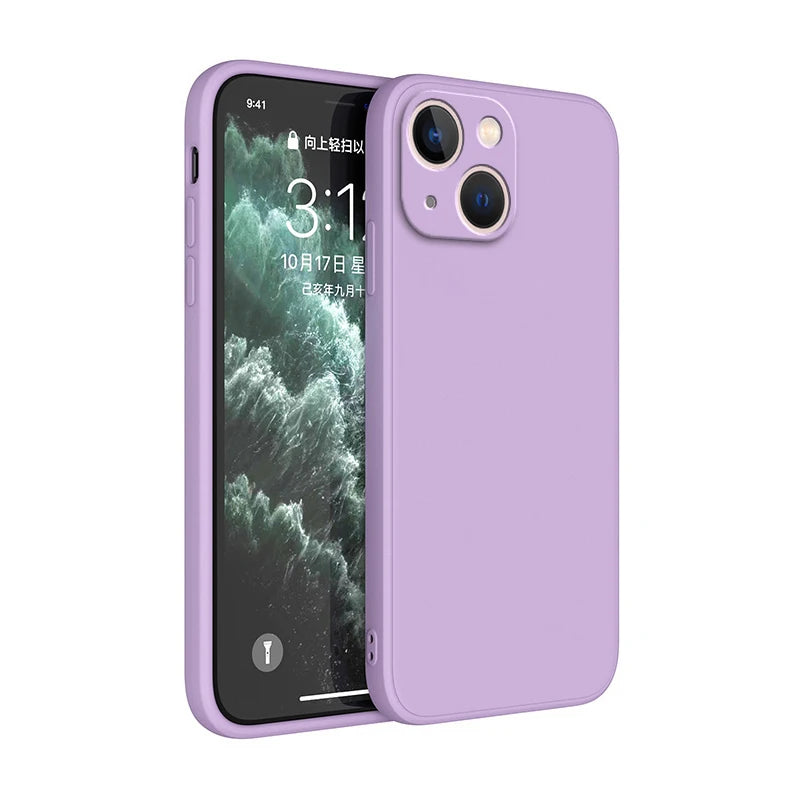 Luxusní silikonové pouzdro s ochranou fotoaparátu pro iPhone