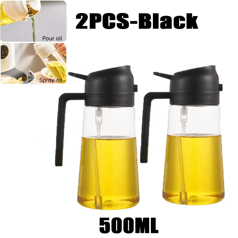 Variabilní sada pro rozprašování oleje – 200/300/500 ml & Silikonový štětec