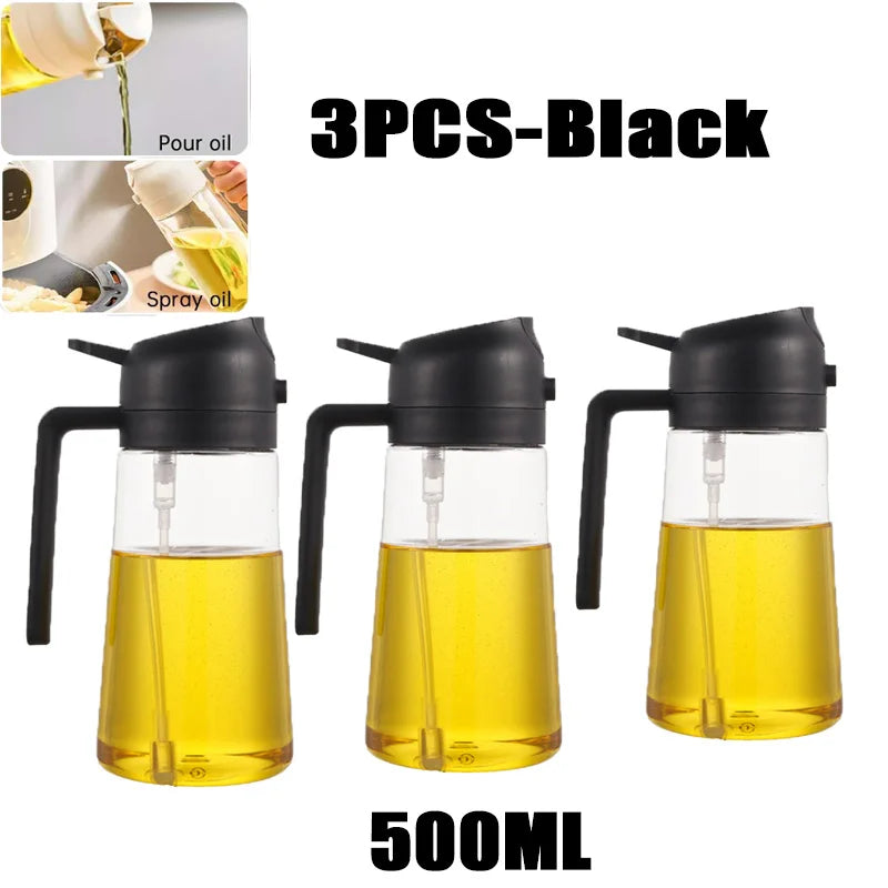 Variabilní sada pro rozprašování oleje – 200/300/500 ml & Silikonový štětec