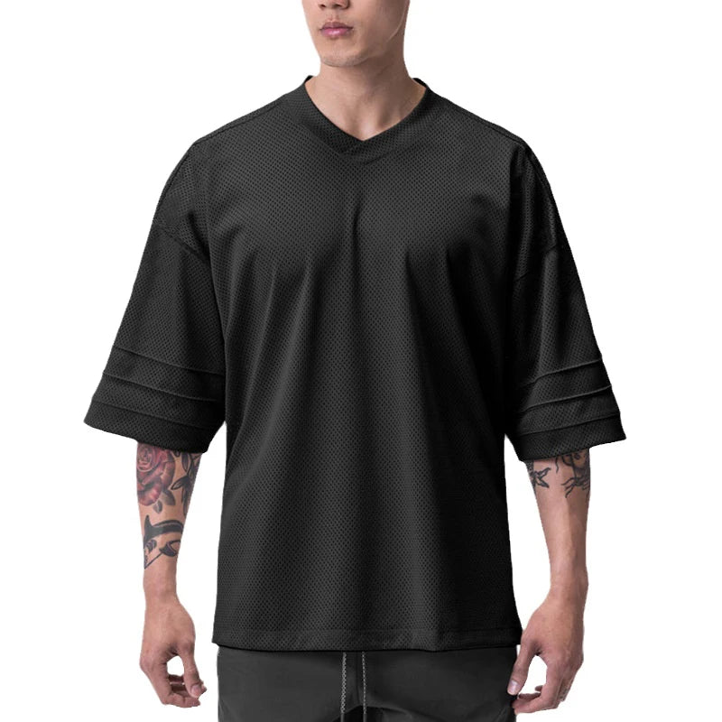 Pánské oversized volné letní tričko