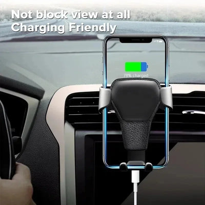 Gravitační držák telefonu do auta do větrací mřížky – úchyt pro iPhone, Samsung, Xiaomi.