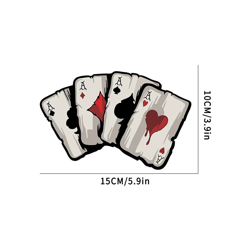 Poker piky vzor nálepky