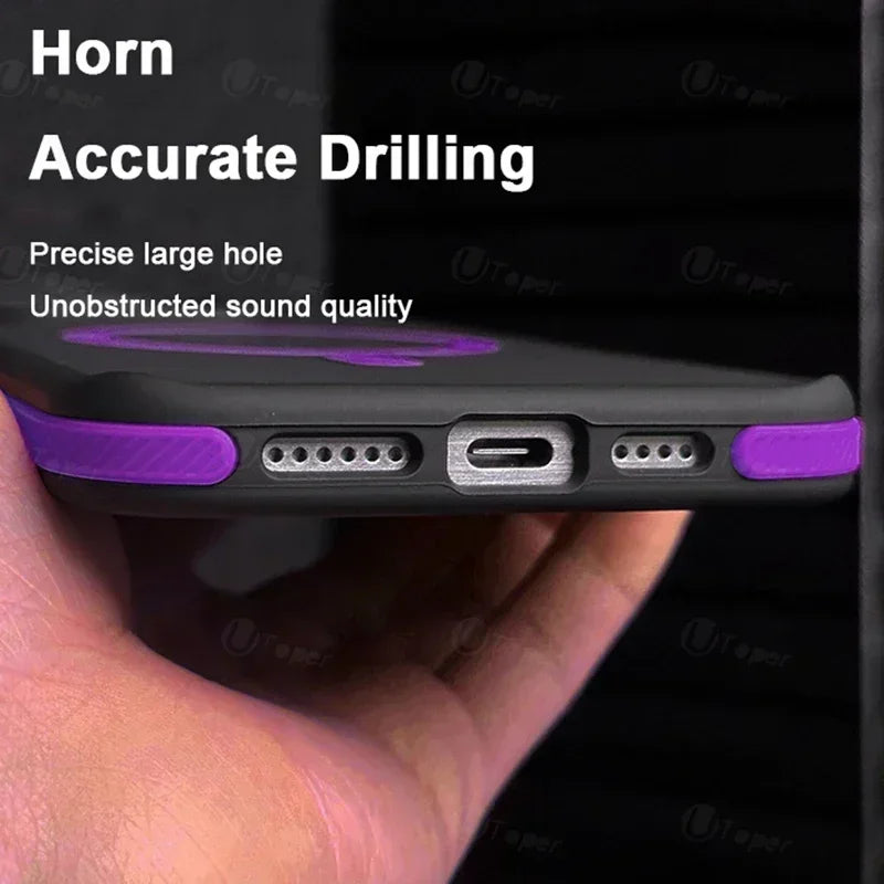 Dvoubarevný matný magnetický kryt pro iPhone