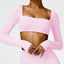 Dámský sportovní Crop Top Hearuisavy s dlouhým rukávem