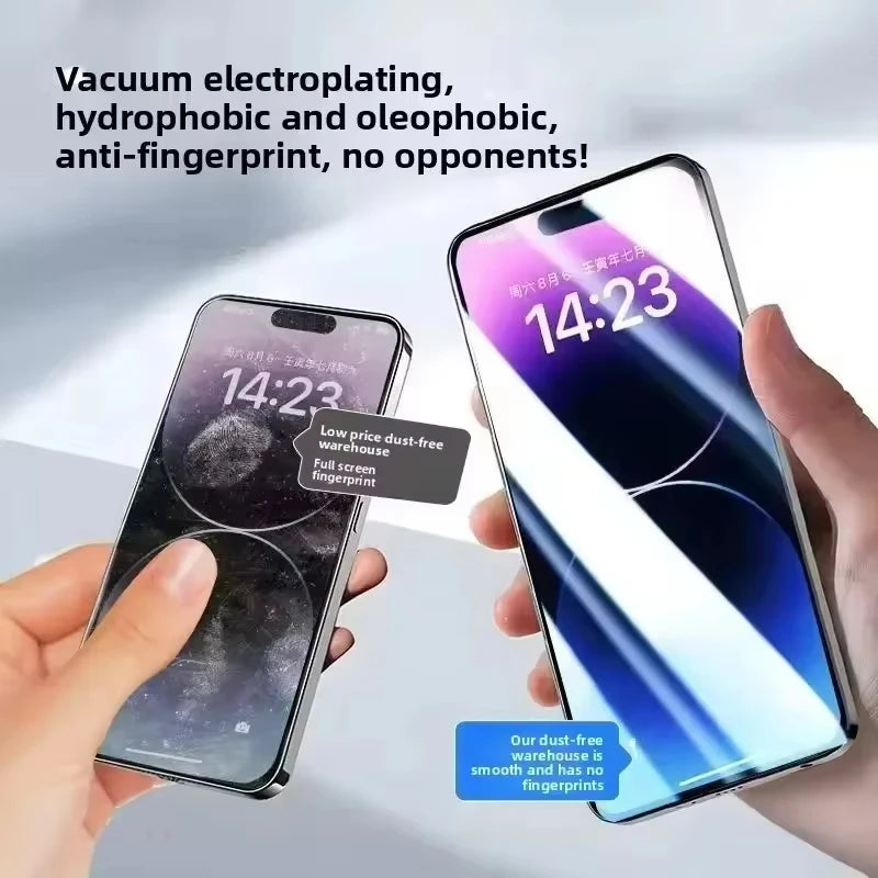 Prémiové 8K tvrzené sklo pro iPhone s instalačním rámečkem