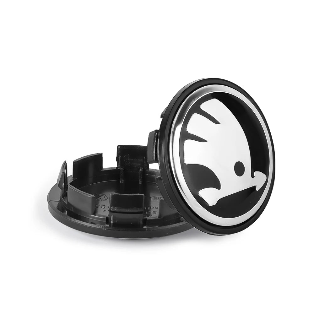 Sada 4 ks středových krytek kol Škoda (55 mm / 65 mm)