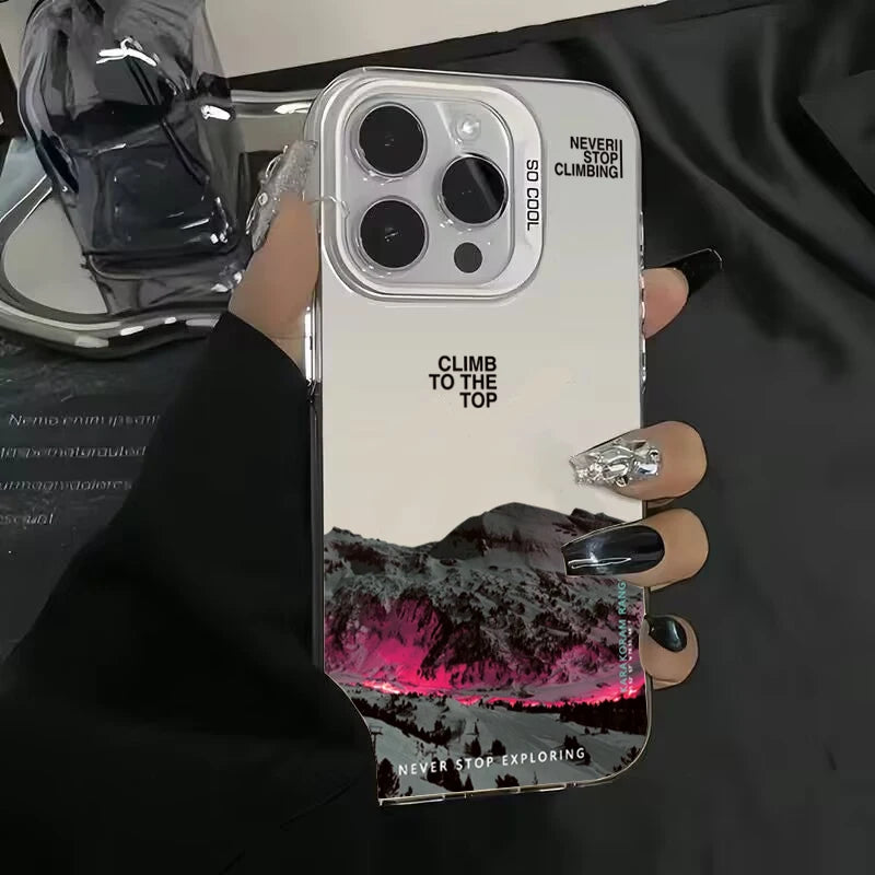 Adventure pouzdro s motivem zasněžených hor pro iPhone