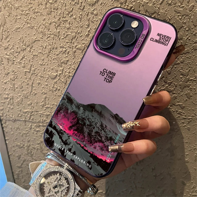 Adventure pouzdro s motivem zasněžených hor pro iPhone