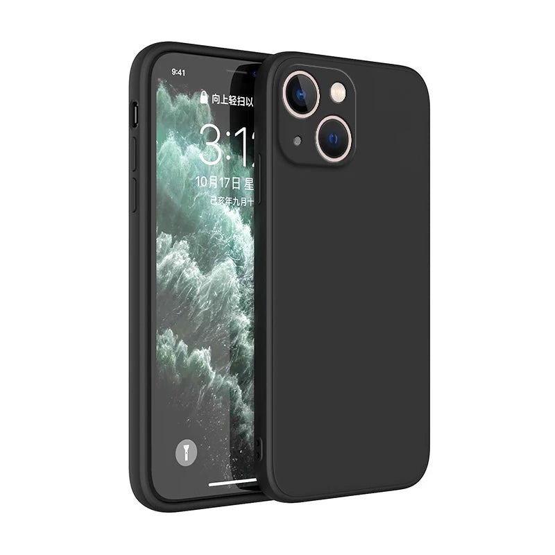 Luxusní silikonové pouzdro s ochranou fotoaparátu pro iPhone