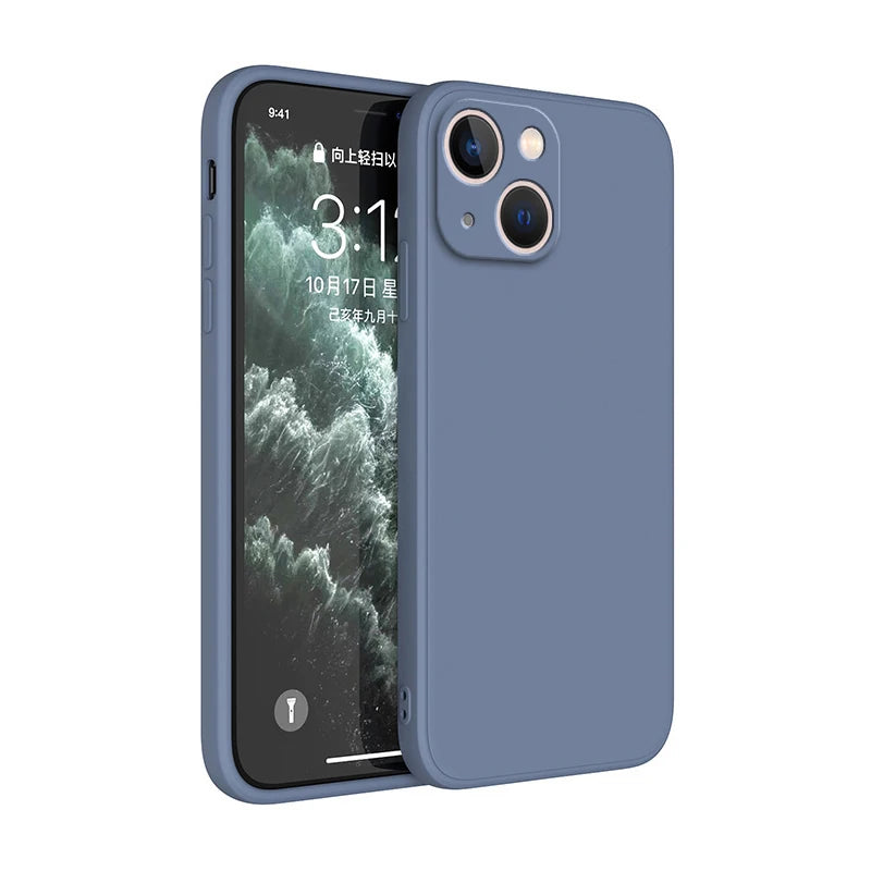 Luxusní silikonové pouzdro s ochranou fotoaparátu pro iPhone