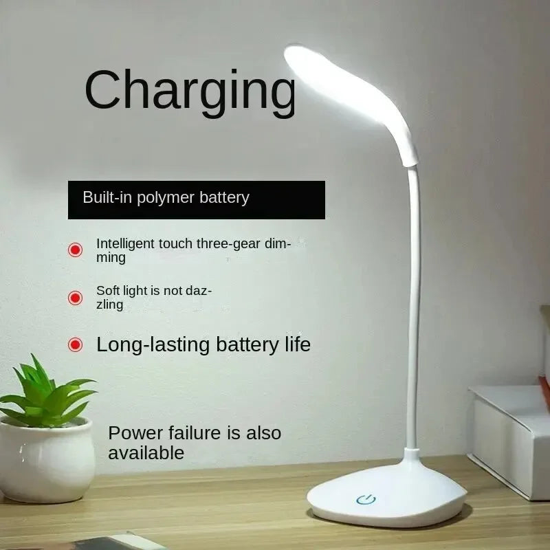 Přenosná dotyková stolní lampa s plynulým stmíváním