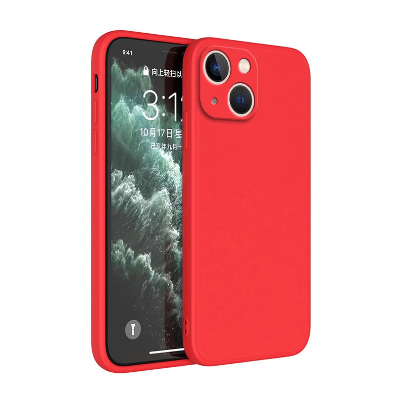 Luxusní silikonové pouzdro s ochranou fotoaparátu pro iPhone