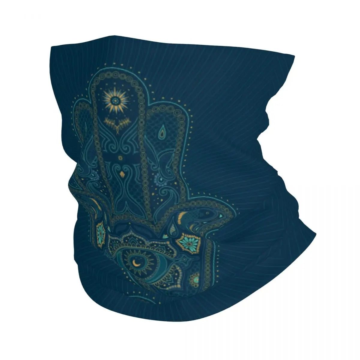 Boho nákrčník Hamsa