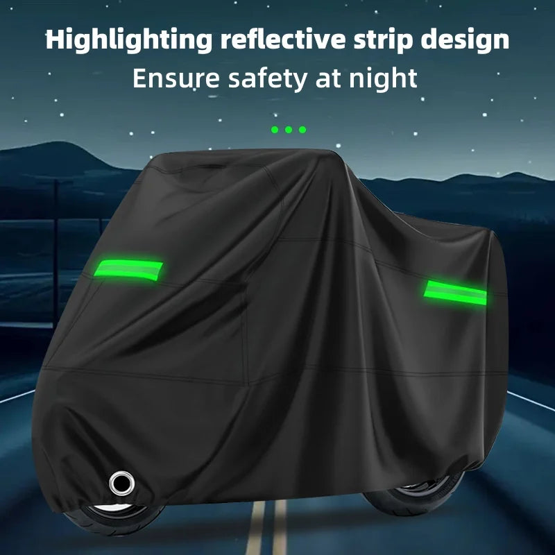 Plachta pro motocykl s reflexním proužkem