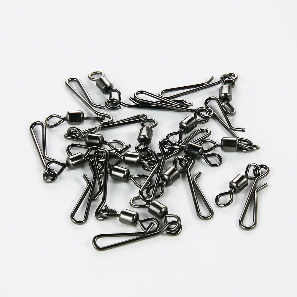 Sada 50 ks obratlíků s karabinkou (Rolling Swivel with Hanging Snap)