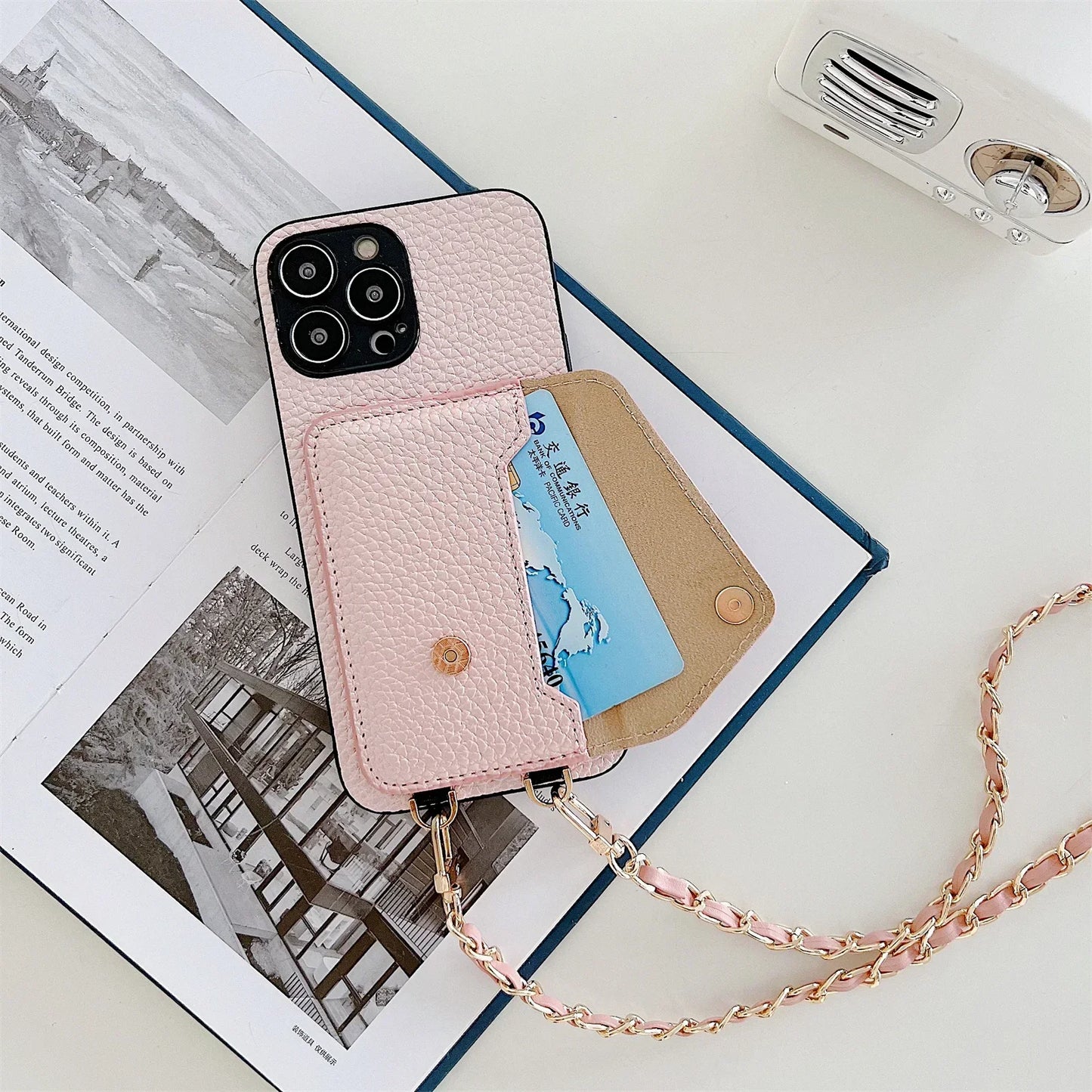 Multifunkční Crossbody pouzdro s peněženkou pro iPhone