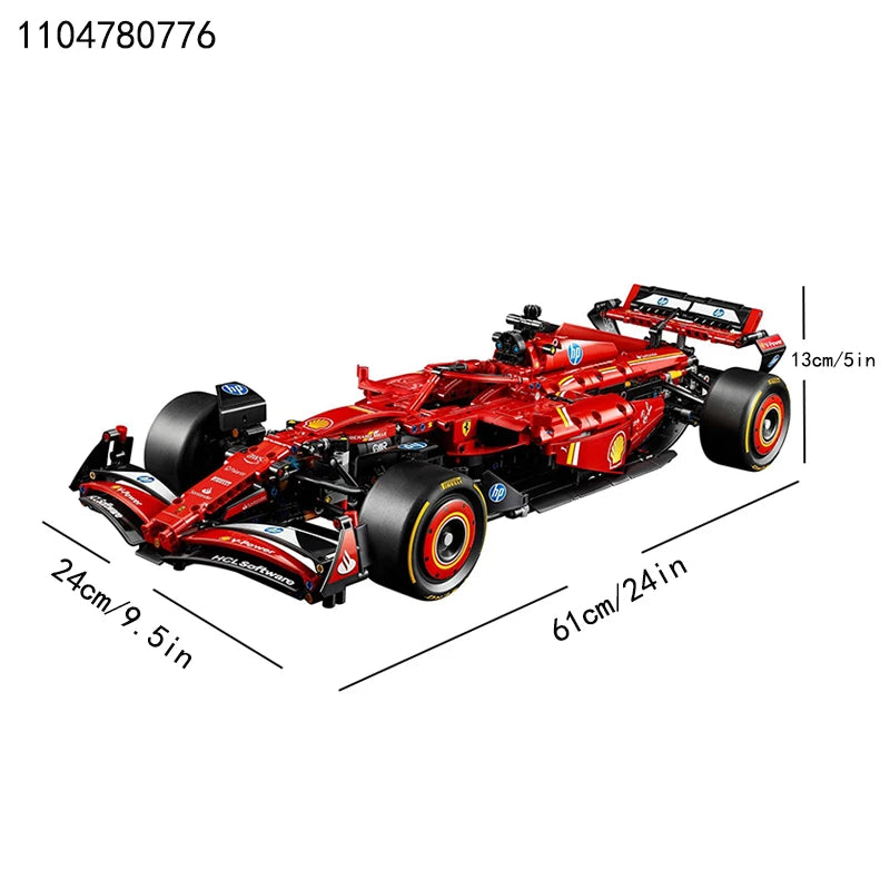Stavebnice SF-24 Red Sports Racing Car (1361 dílků)