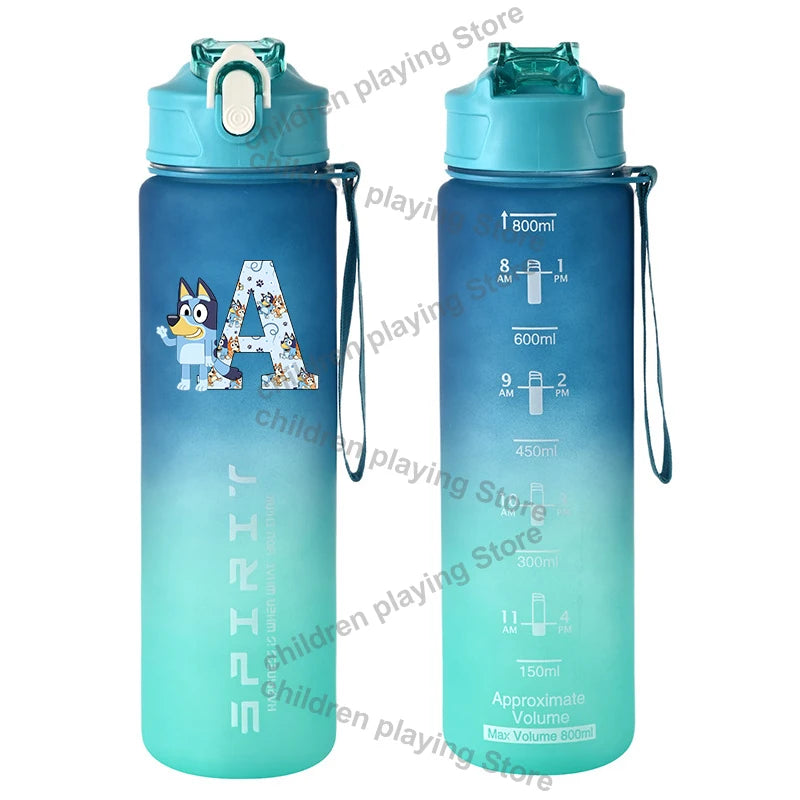 Dětská láhev na pití z řady Blueyi (800 ml) s brčkem