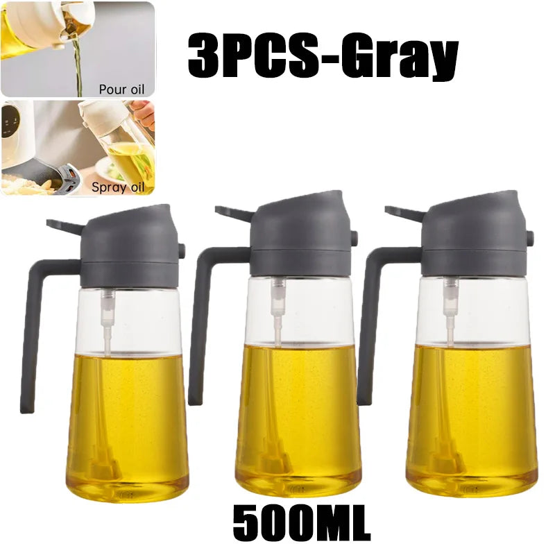Variabilní sada pro rozprašování oleje – 200/300/500 ml & Silikonový štětec