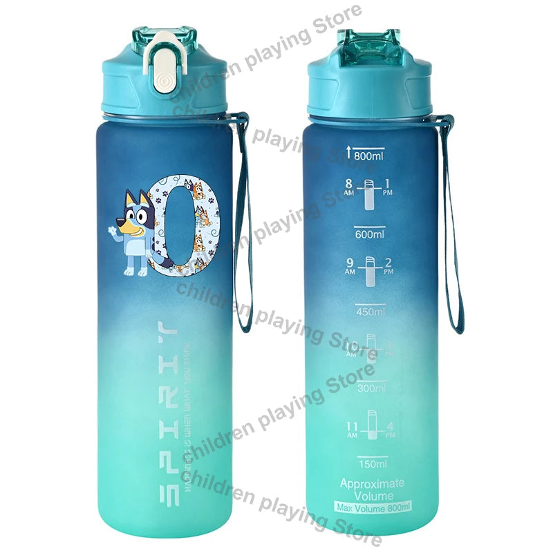 Dětská láhev na pití z řady Blueyi (800 ml) s brčkem