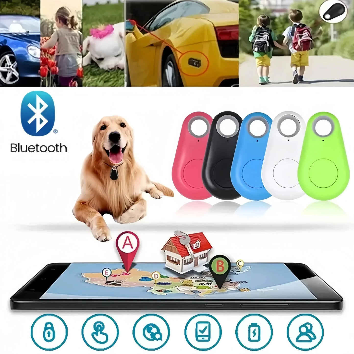 Mini GPS Tracker pro zvířata a peněženky