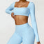 Dámský sportovní Crop Top Hearuisavy s dlouhým rukávem