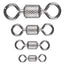 Sada 100 ks kuličkových obratlíků s bezpečnostní karabinkou (Ball Bearing Swivels)