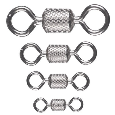 Sada 100 ks kuličkových obratlíků s bezpečnostní karabinkou (Ball Bearing Swivels)
