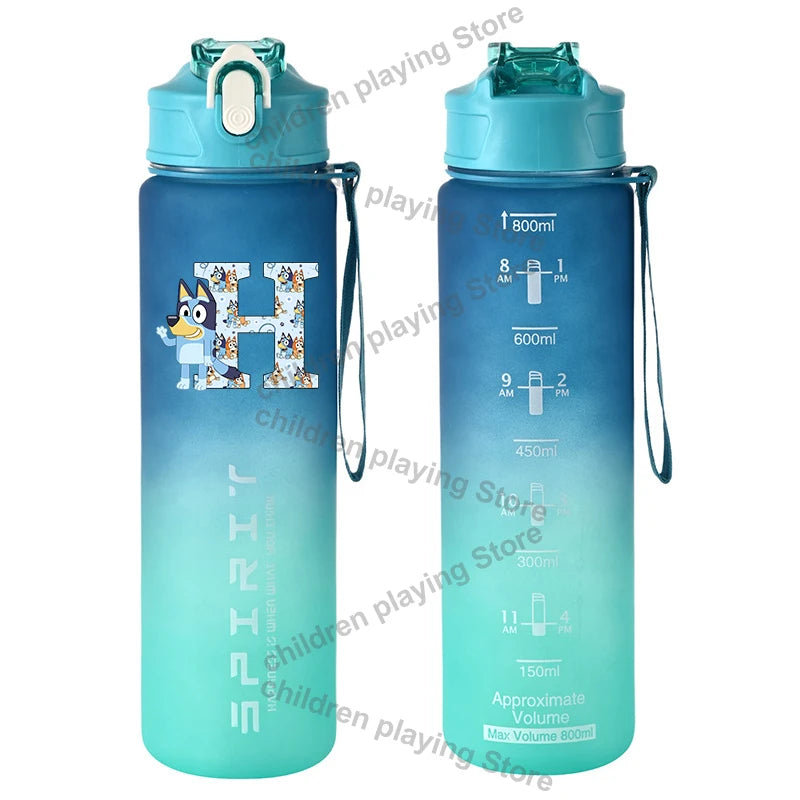 Dětská láhev na pití z řady Blueyi (800 ml) s brčkem