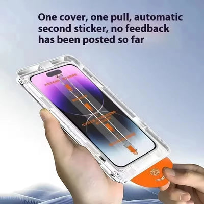 Prémiové 8K tvrzené sklo pro iPhone s instalačním rámečkem